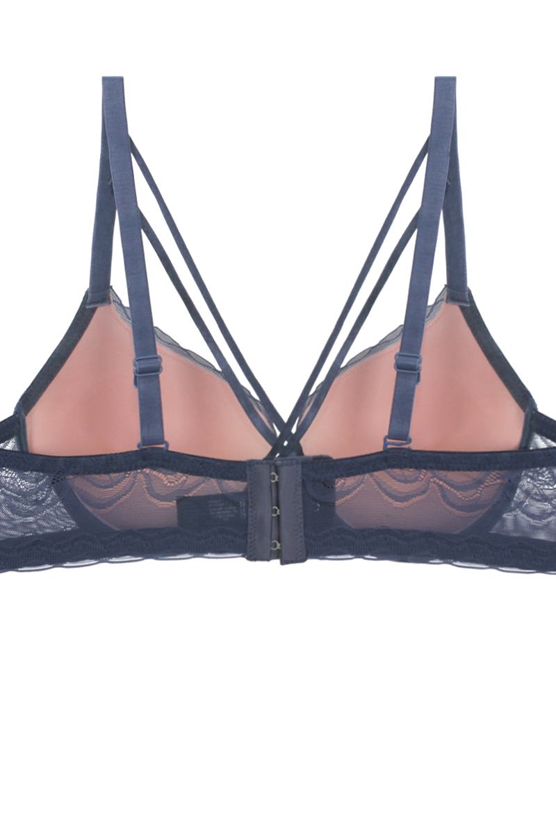 Soutien-gorge en maille avec bretelles sur le devant