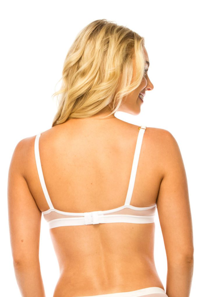 Soutien-gorge sans armature avec bande en maille