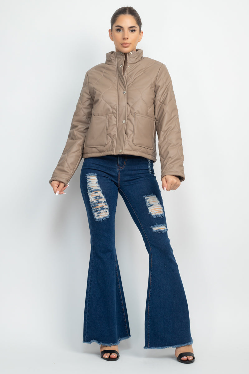 Veste matelassée à col montant – Image 43