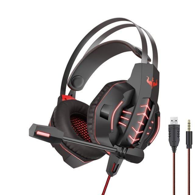 Casque gaming filaire avec micro ovleng gt63 rouge. Chez DIAYTAR CÔTE D'IVOIRE, nous vous proposons des offres folles sur une gamme complète de produits. Des articles indispensables pour votre maison, aux dernières tendances en matière de mode et de gadgets sensationnels, notre boutique en ligne saura satisfaire tous vos besoins à des prix compétitifs. Faites des affaires exceptionnelles dès maintenant !