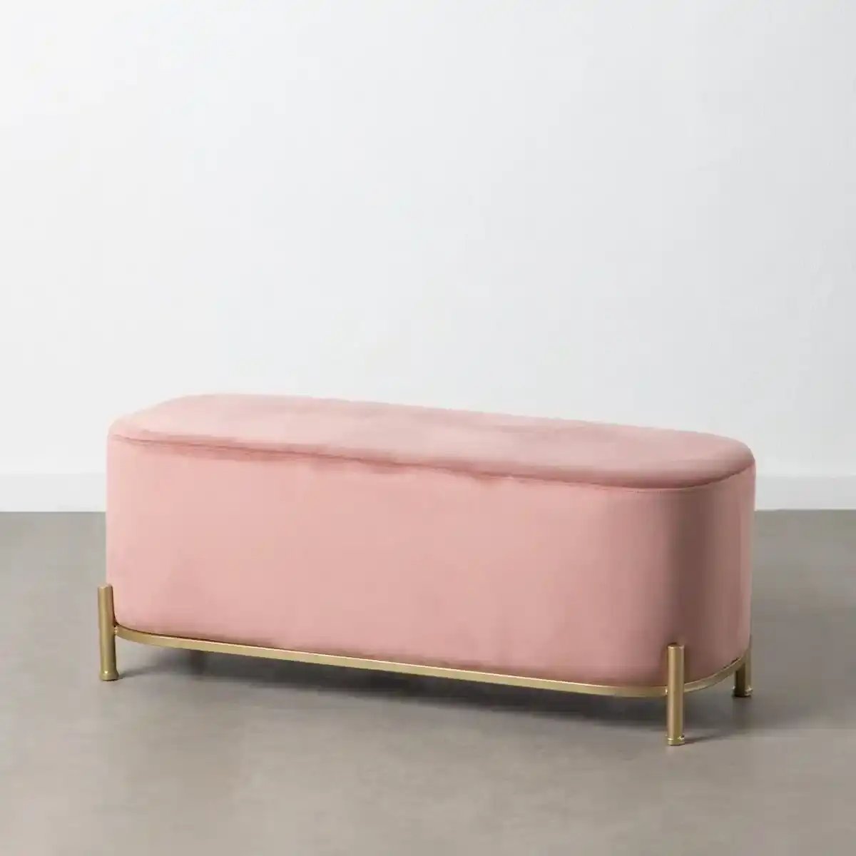 Banc 104 5 x 39 x 42 cm tissu synthetique metal rose_8971. Bienvenue chez DIAYTAR COTE D'IVOIRE - Où Choisir est une Invitation au Voyage. Explorez notre boutique en ligne et découvrez des produits qui vous transportent dans l'univers du Côte d'Ivoire.