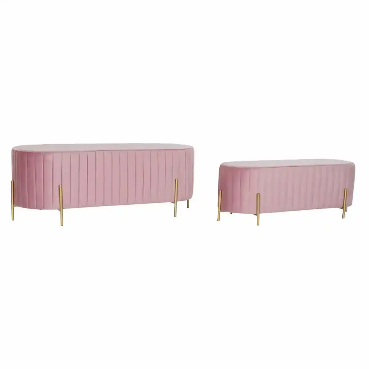 Banc dkd home decor metal dore rose velours polyester 123 x_8868. DIAYTAR COTE D'IVOIRE - Où Choisir Rime avec Qualité. Découvrez notre sélection soigneusement conçue et choisissez des articles qui incarnent l'excellence et l'innovation.