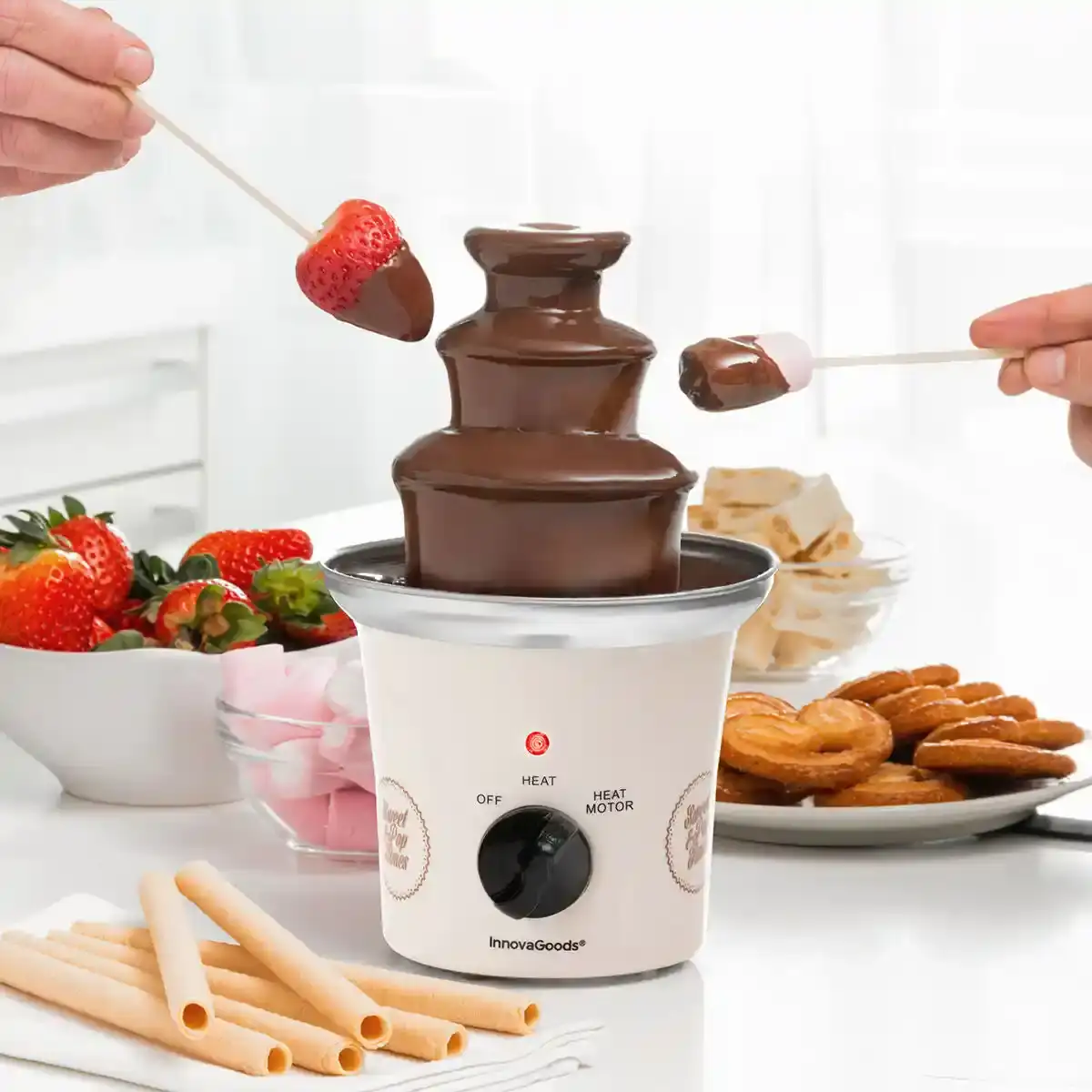 Fontaine a chocolat sweet pop times innovagoods_1586. DIAYTAR COTE D'IVOIRE - Où la Mode et le Confort se Rencontrent. Plongez dans notre univers de produits et trouvez des articles qui vous habillent avec style et aisance.