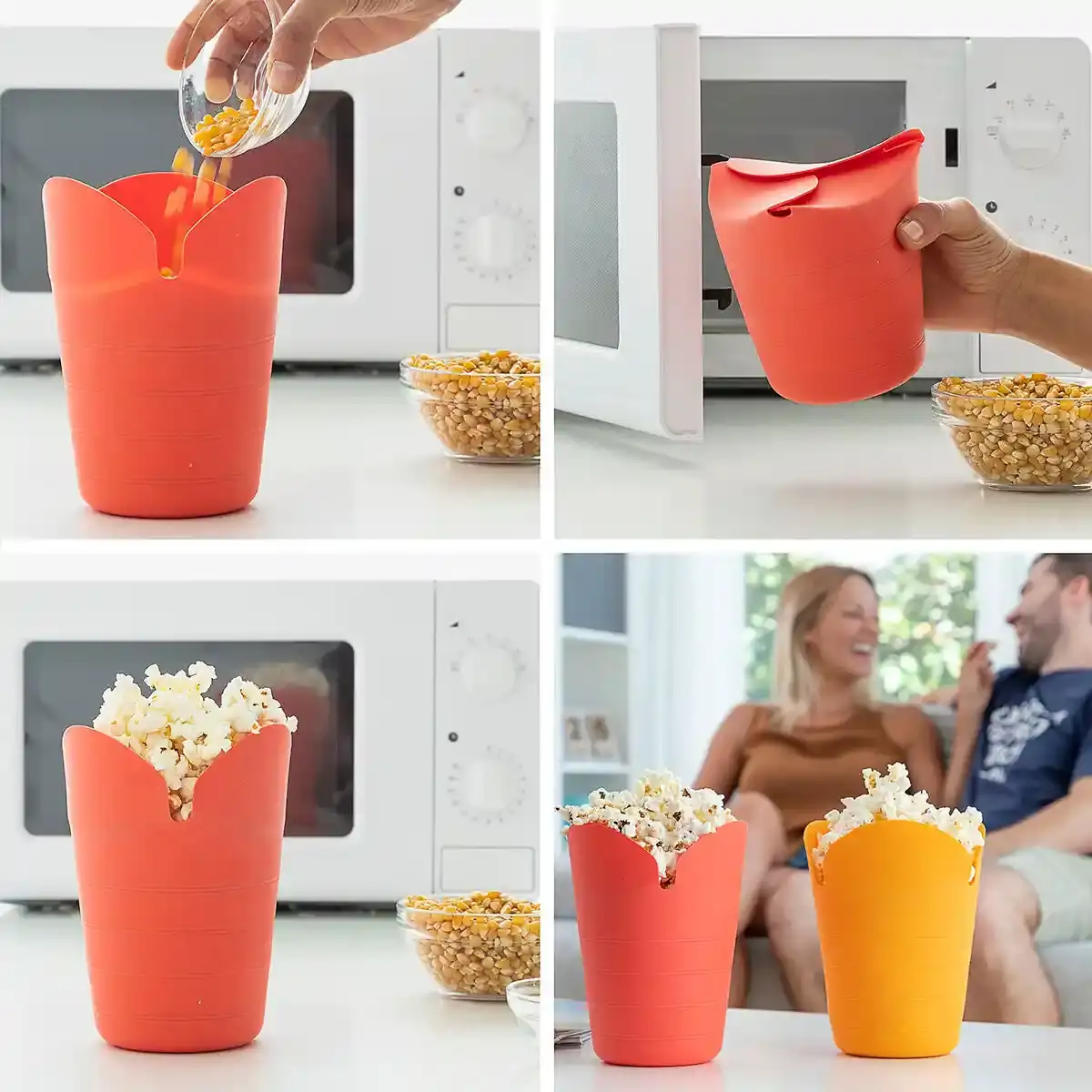 Popcorn poppers pliables en silicone popbox innovagoods lot de 2 _4231. DIAYTAR COTE D'IVOIRE - Là où Chaque Produit Est une Trouvaille. Explorez notre sélection minutieuse et découvrez des articles qui correspondent à votre style de vie et à vos aspirations.