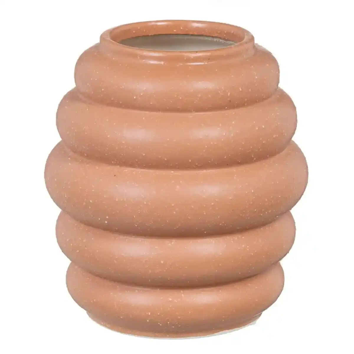 Vase 18 5 x 18 5 x 20 cm ceramique orange_6634. DIAYTAR COTE D'IVOIRE - Votre Destination de Shopping Authentique au Côte d'Ivoire. Plongez dans notre boutique en ligne pour découvrir des produits qui célèbrent la riche culture et l'artisanat du pays.