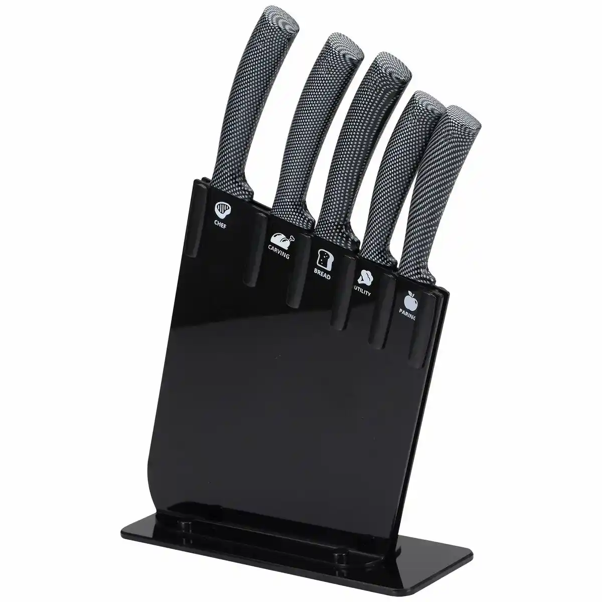 Ensemble de couteaux de cuisine et support san ignacio jarama gt_1358. DIAYTAR COTE D'IVOIRE - Votre Destination Shopping pour Tous. Parcourez notre boutique en ligne et découvrez une variété de produits pour satisfaire tous vos besoins et désirs.
