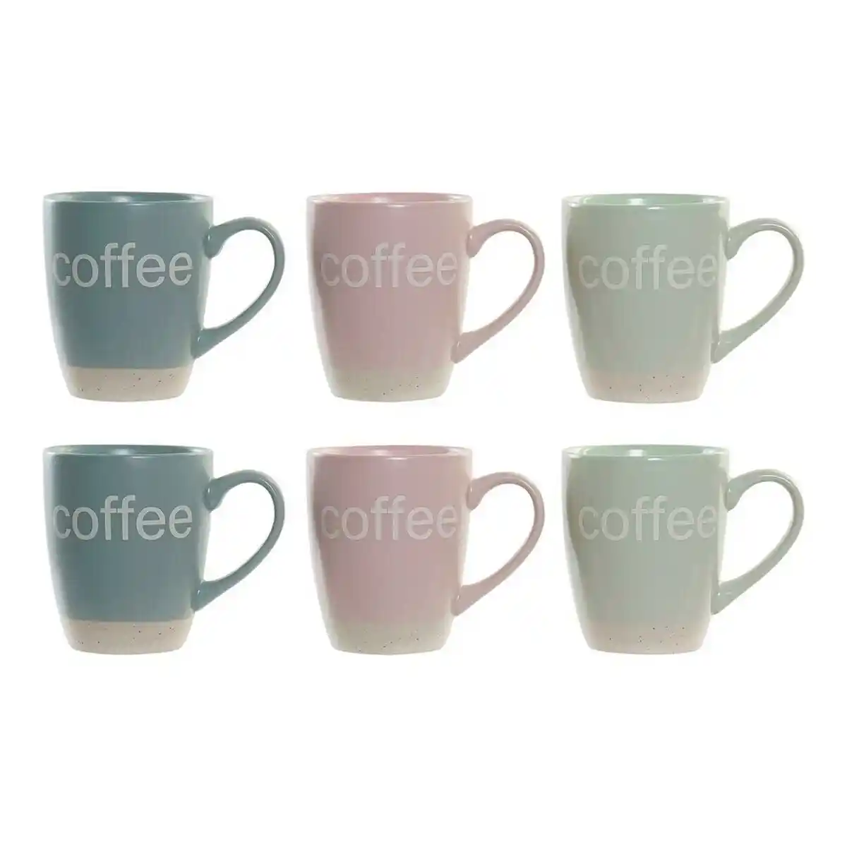 Mug dkd home decor multicolore bleu rose hevea vert gres 160_6244. DIAYTAR COTE D'IVOIRE - L'Art de Vivre le Shopping Inspiré. Parcourez notre catalogue et choisissez des produits qui reflètent votre passion pour la beauté et l'authenticité.