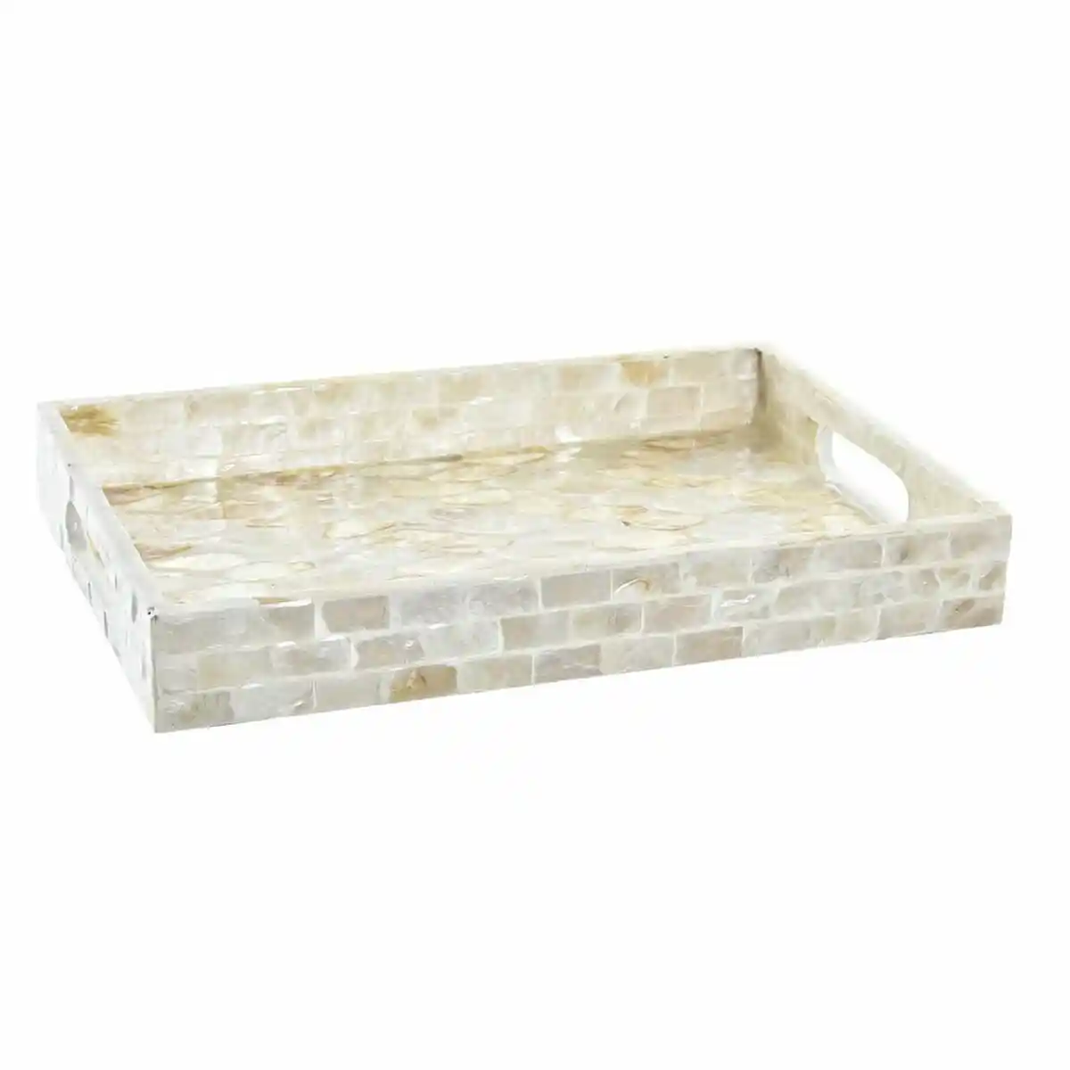 Plateau a gouter dkd home decor beige mosaique nacre 30 x_3827. DIAYTAR COTE D'IVOIRE - Où Choisir Devient une Découverte. Explorez notre boutique en ligne et trouvez des articles qui vous surprennent et vous ravissent à chaque clic.