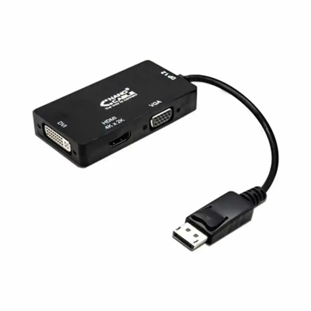 Adaptateur displayport vers vga dvi hdmi 3 en 1 nanocable 10 16 3301 bk noir_8371. DIAYTAR COTE D'IVOIRE - Votre Destination Shopping Éthique. Parcourez notre gamme et choisissez des articles qui respectent l'environnement et les communautés locales.