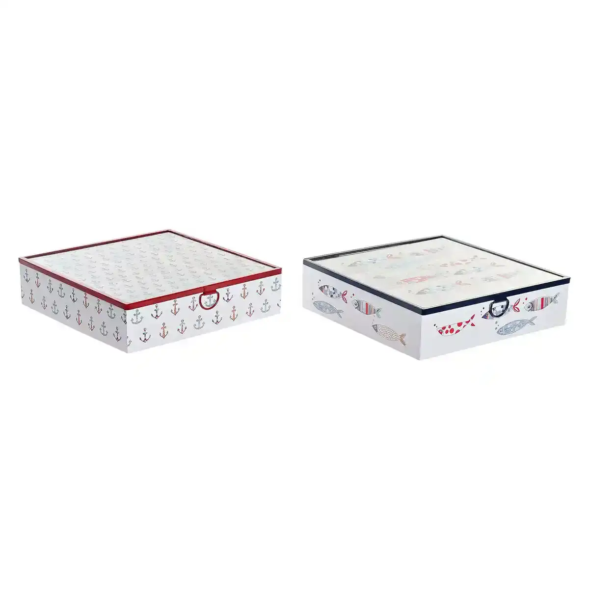 Boite pour infusions dkd home decor 24 x 24 x 6 5_7470. DIAYTAR COTE D'IVOIRE - L'Artisanat à Portée de Clic. Découvrez notre boutique en ligne pour trouver des produits uniques qui célèbrent la créativité et l'artisanat sénégalais.