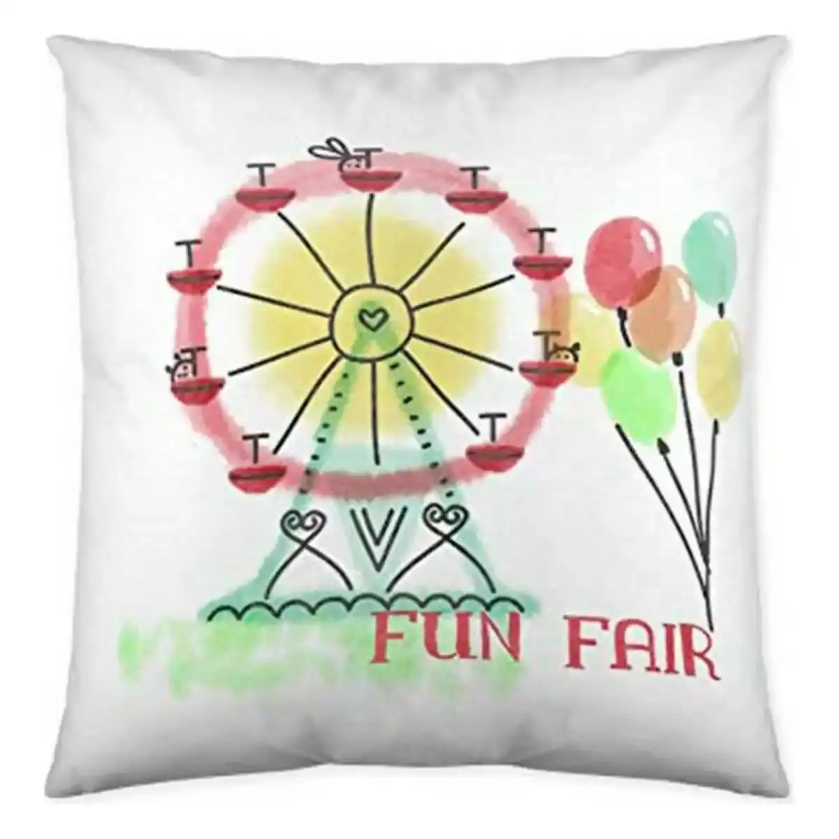 Housse de coussin cool kids fun fair 50 x 50 cm _2330. DIAYTAR COTE D'IVOIRE - Votre Passage vers l'Éclat et la Beauté. Explorez notre boutique en ligne et trouvez des produits qui subliment votre apparence et votre espace.