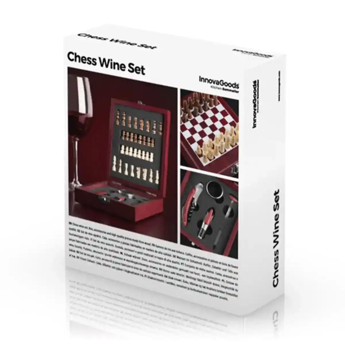 Jeu d echecs a vin innovagoods 37 pieces_7730. Entrez dans l'Univers de DIAYTAR COTE D'IVOIRE - Où Chaque Produit a sa Place. Explorez nos rayons virtuels et choisissez des articles qui s'intègrent parfaitement à votre style de vie.