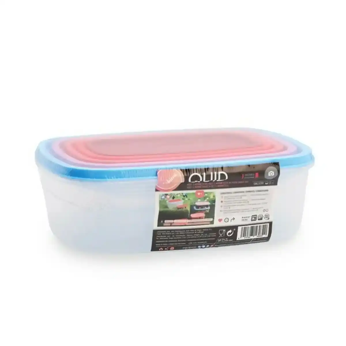 Lot de 5 boites a lunch quid habitat plastique_8935. DIAYTAR COTE D'IVOIRE - Où Choisir Devient un Plaisir. Découvrez notre boutique en ligne et choisissez parmi une variété de produits qui satisferont tous vos besoins.