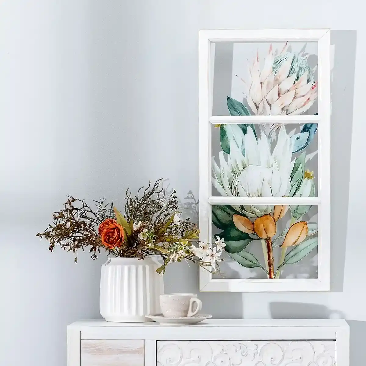 Toile fleurs 32 x 1 8 x 64 cm_3979. DIAYTAR COTE D'IVOIRE - Votre Destination pour un Shopping Éclairé. Parcourez notre boutique en ligne pour découvrir des produits de qualité qui embelliront votre quotidien.