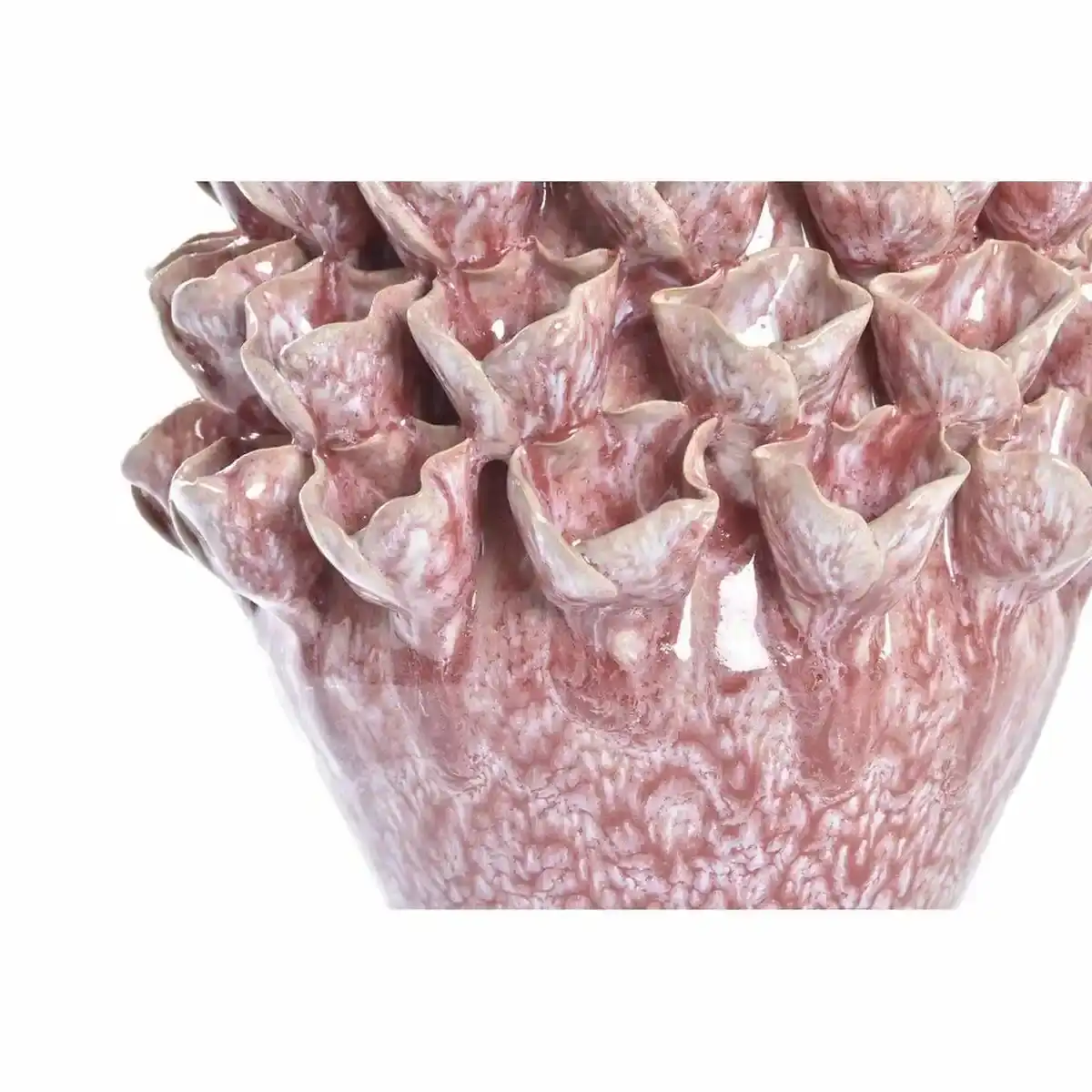 Vase dkd home decor fleur rose turquoise 18 x 18 x_1925. DIAYTAR COTE D'IVOIRE - Votre Destination pour un Shopping Unique. Parcourez notre catalogue et trouvez des articles qui expriment votre singularité et votre style.