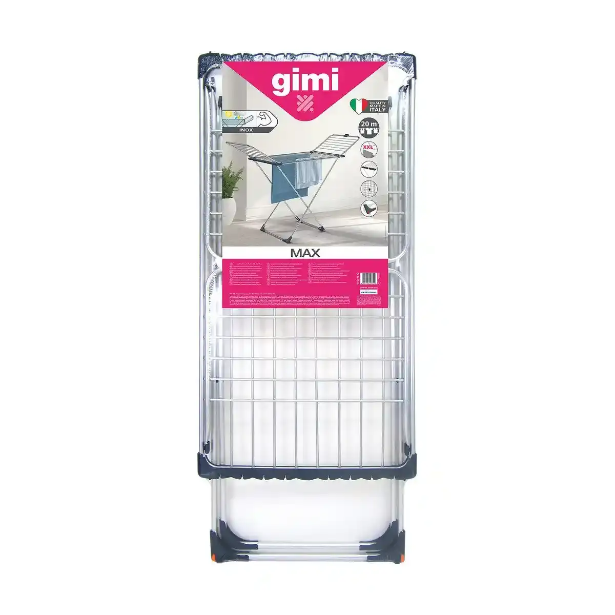 Corde a linge gimi max x legs gris 167 x 56_9511. Bienvenue sur DIAYTAR COTE D'IVOIRE - Où Chaque Article a son Histoire. Découvrez notre sélection méticuleuse de produits qui racontent l'authenticité et la beauté du Côte d'Ivoire.