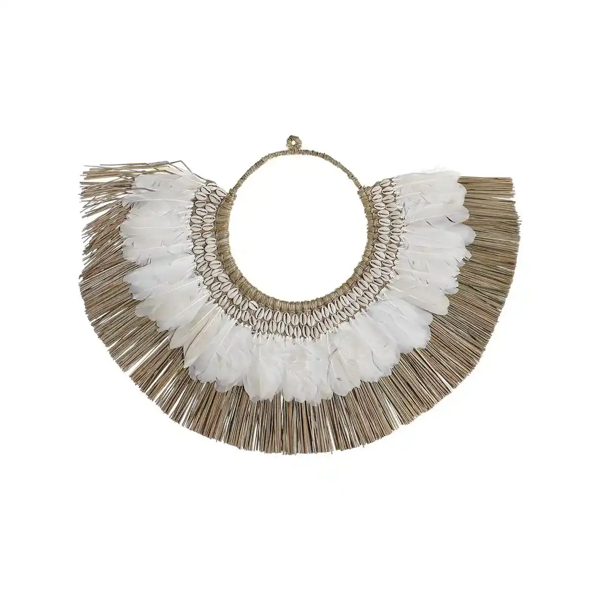 Decoration murale dkd home decor fibre plume marron blanc 70 x_9185. DIAYTAR COTE D'IVOIRE - Là où le Chic Rencontre la Tradition. Naviguez à travers notre catalogue et choisissez des produits qui équilibrent l'élégance intemporelle et l'innovation moderne.