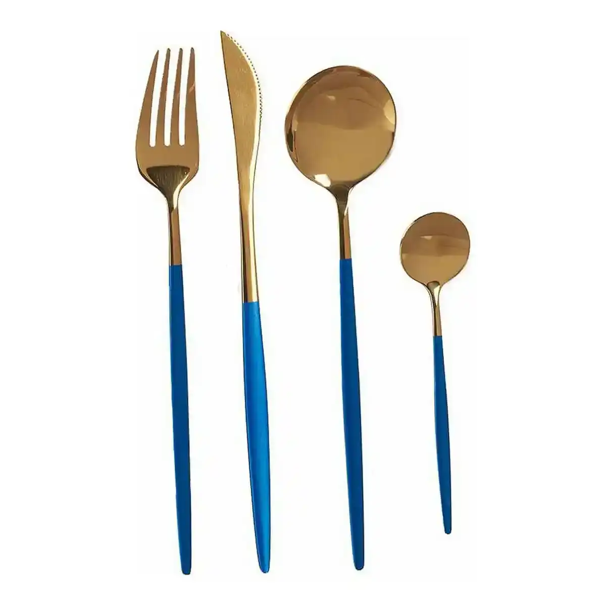 Ensemble de couverts bleu dore acier inoxydable 8 pcs _6992. DIAYTAR COTE D'IVOIRE - Votre Destination Shopping Exquise. Explorez notre boutique en ligne et découvrez des trésors qui ajoutent une touche de sophistication à votre style et à votre espace.