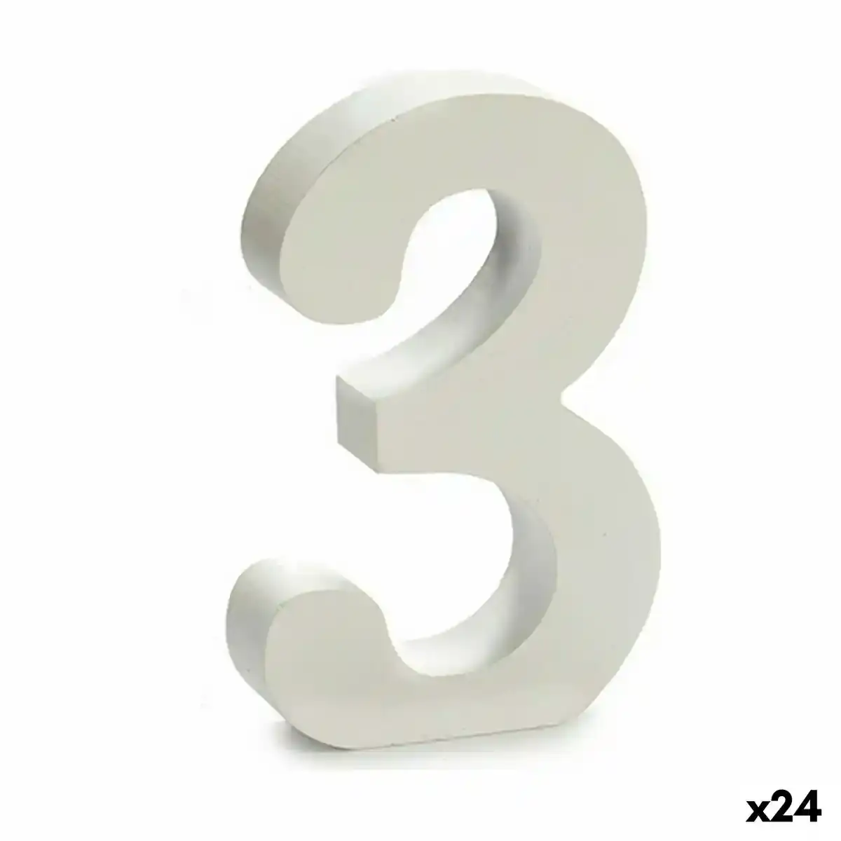Numero 3 bois blanc 2 x 16 x 14 5 cm 24_4583. Bienvenue sur DIAYTAR COTE D'IVOIRE - Où l'Authenticité Rencontre le Confort. Plongez dans notre univers de produits qui allient tradition et commodité pour répondre à vos besoins.