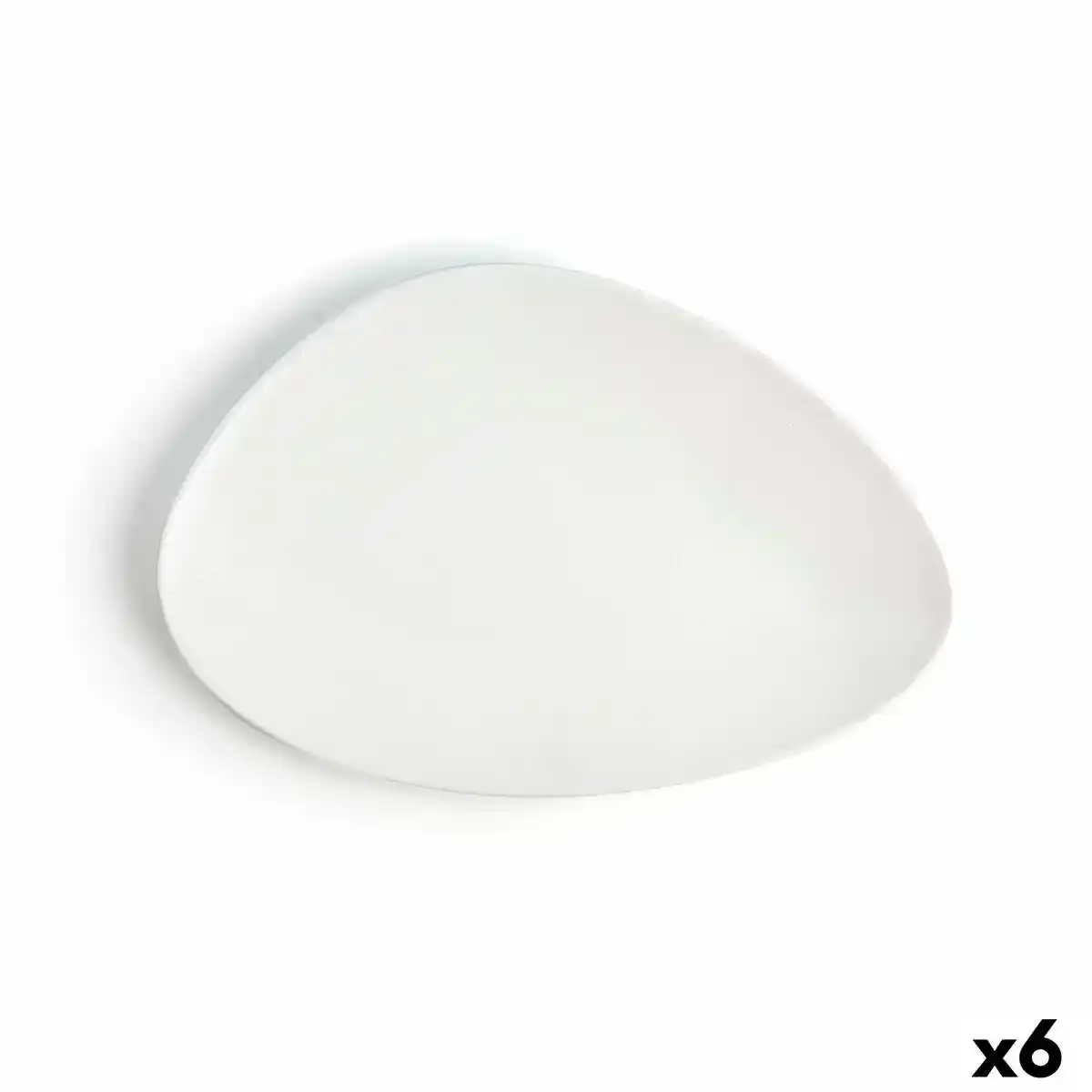 Assiette plate ariane antracita triangulaire ceramique blanche o 29 cm 6_9917. DIAYTAR COTE D'IVOIRE - L'Art de Vivre en Couleurs. Découvrez notre boutique en ligne et trouvez des produits qui ajoutent une palette vibrante à votre quotidien.