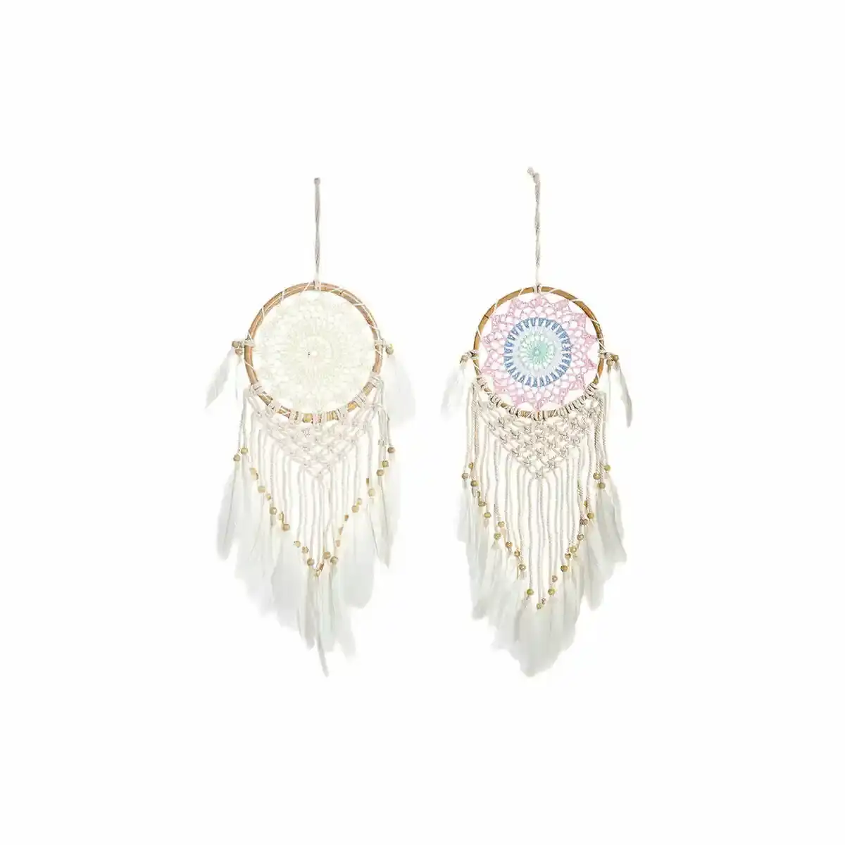 Dream catcher dkd home decor 19 x 2 x 65 cm_6114. DIAYTAR COTE D'IVOIRE - Où la Mode et le Confort se Rencontrent. Plongez dans notre univers de produits et trouvez des articles qui vous habillent avec style et aisance.
