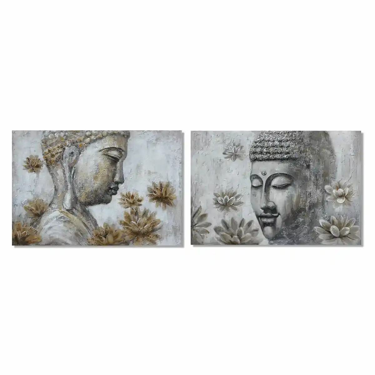 Peinture dkd home decor 120 x 2 8 x 80 cm bouddha_6291. DIAYTAR COTE D'IVOIRE - Où Choisir est un Voyage Cultuel. Explorez notre boutique en ligne et découvrez des produits qui célèbrent la richesse et la diversité culturelle du Côte d'Ivoire.