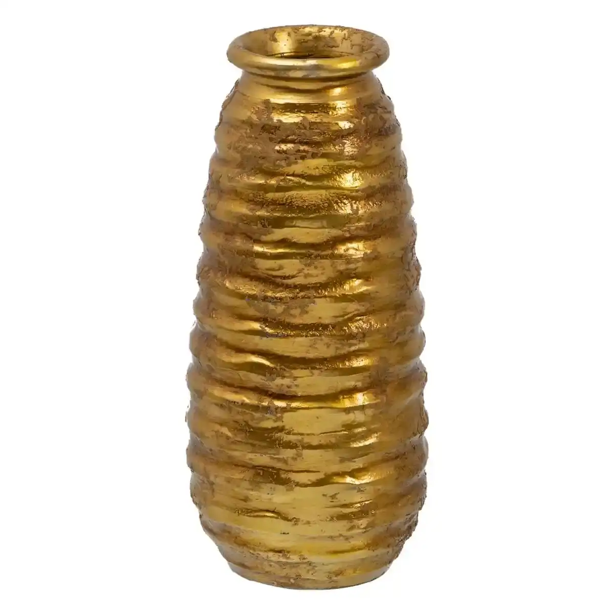 Vase 16 x 16 x 41 5 cm ceramique dore_5920. DIAYTAR COTE D'IVOIRE - L'Art de Choisir, l'Art de Vivre. Explorez notre univers de produits soigneusement sélectionnés pour vous offrir une expérience shopping riche et gratifiante.