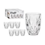 Verre diamant cristal transparent 270 ml _9263. DIAYTAR COTE D'IVOIRE - Votre Compagnon Shopping, Votre Style Unique. Explorez notre boutique en ligne pour dénicher des trésors qui expriment qui vous êtes, de la mode à la maison.