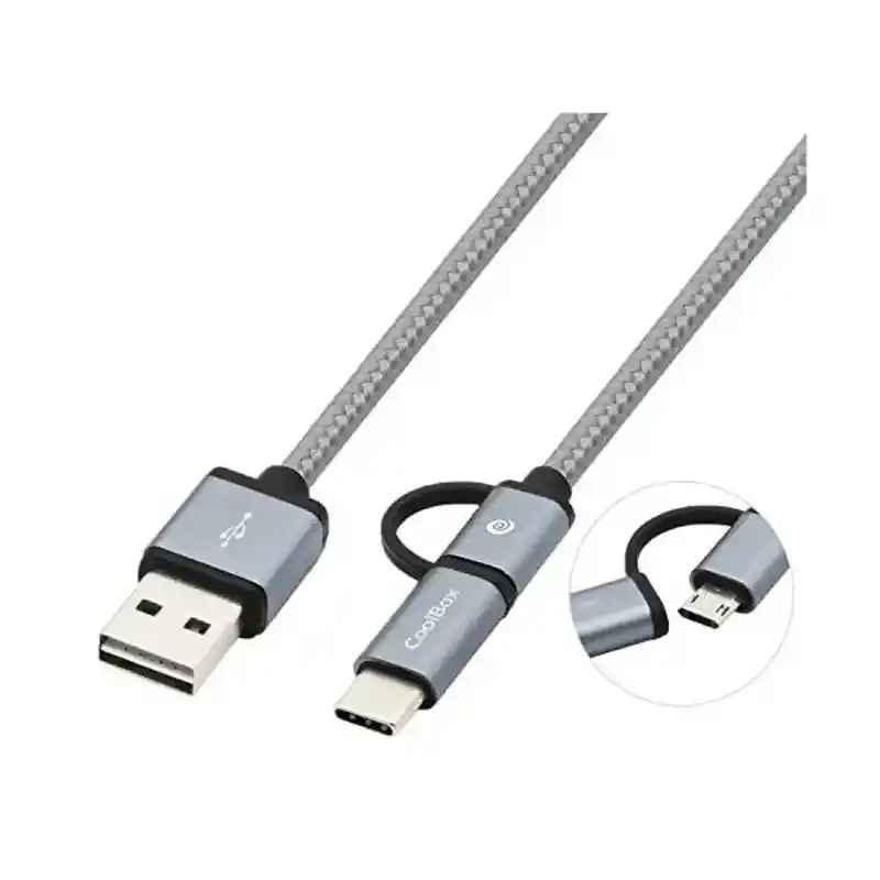 Cable usb vers micro usb et usb c coolbox coo cab u2mc_4626. Bienvenue sur DIAYTAR COTE D'IVOIRE - Votre Destination Shopping à la Côte d'Ivoireaise. Explorez notre boutique en ligne et découvrez une gamme variée de produits qui capturent l'esprit du Côte d'Ivoire.