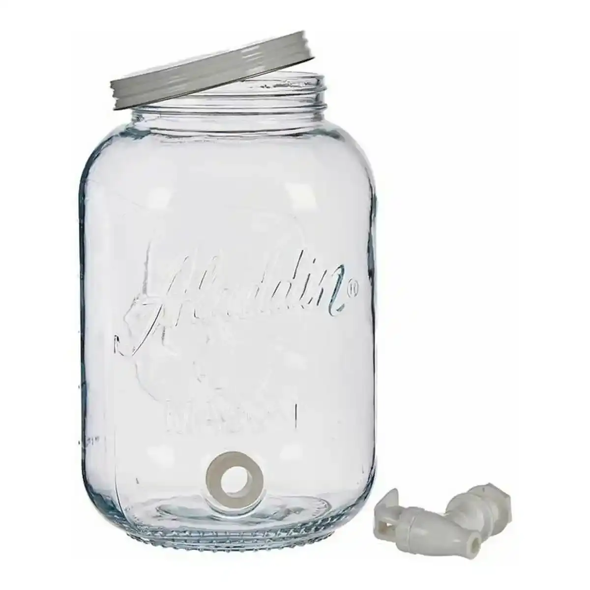 Carafe robinet transparent metal plastique verre 3800 ml _2059. Bienvenue chez DIAYTAR COTE D'IVOIRE - Votre Plateforme Shopping pour Tous. Découvrez un large éventail de produits qui célèbrent la diversité et la beauté du Côte d'Ivoire.