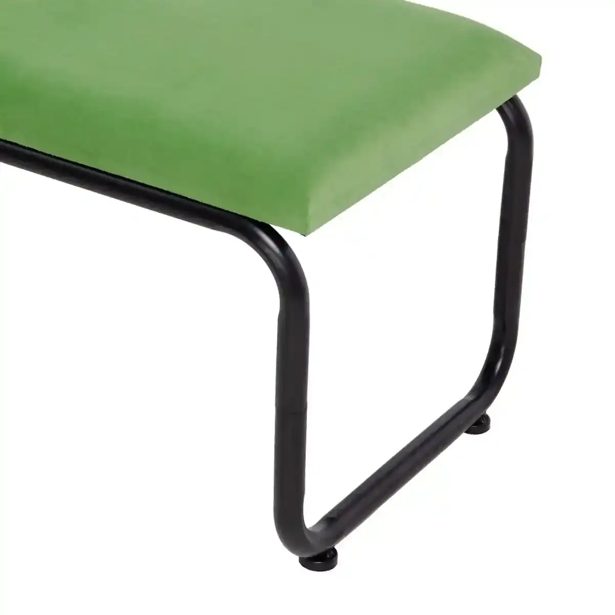 Banc 110 x 40 x 68 cm tissu synthetique metal vert_1924. DIAYTAR COTE D'IVOIRE - L'Artisanat à Portée de Clic. Découvrez notre boutique en ligne pour trouver des produits uniques qui célèbrent la créativité et l'artisanat sénégalais.