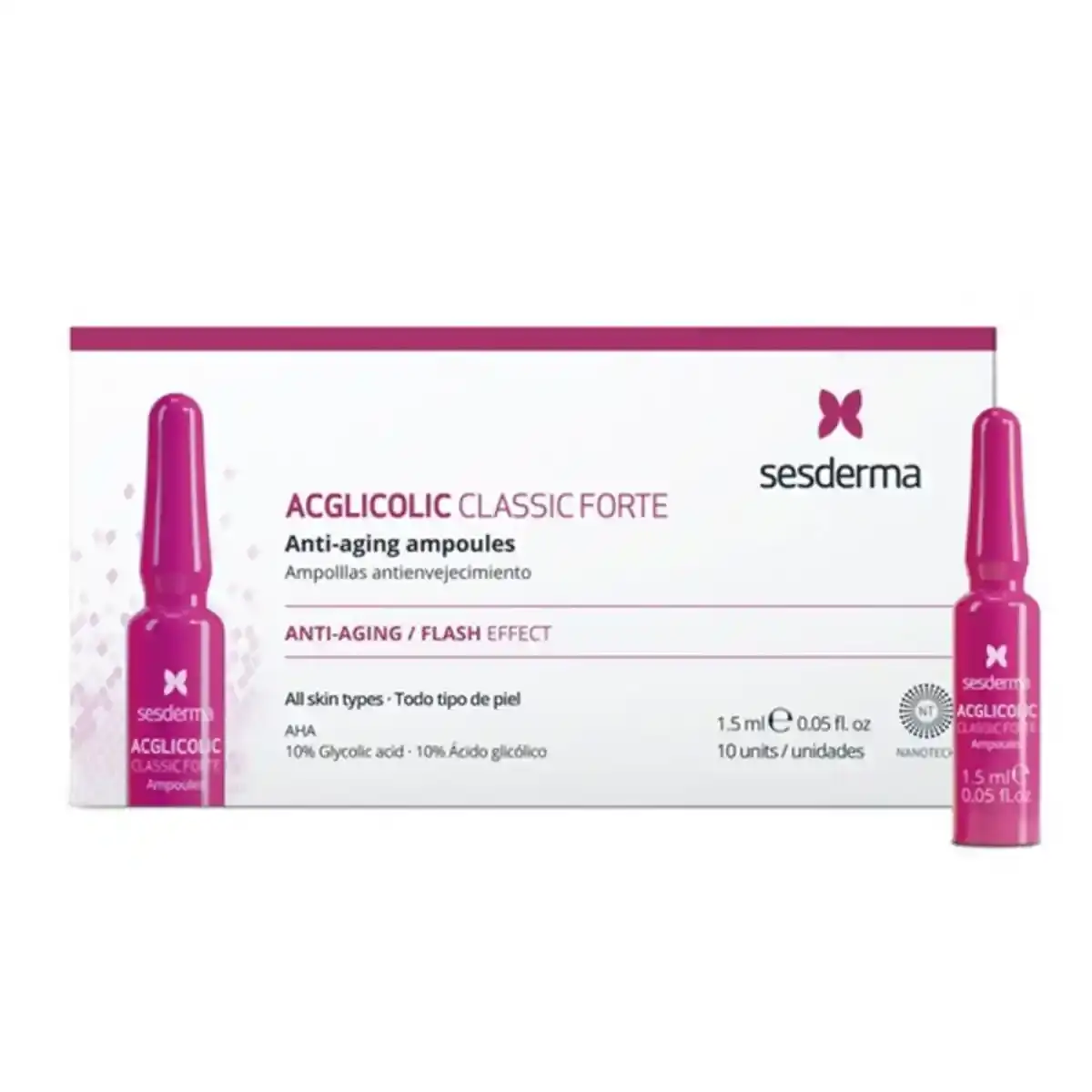 Capsules anti-âge ACGLICOLIC classic Sesderma (2 ml)