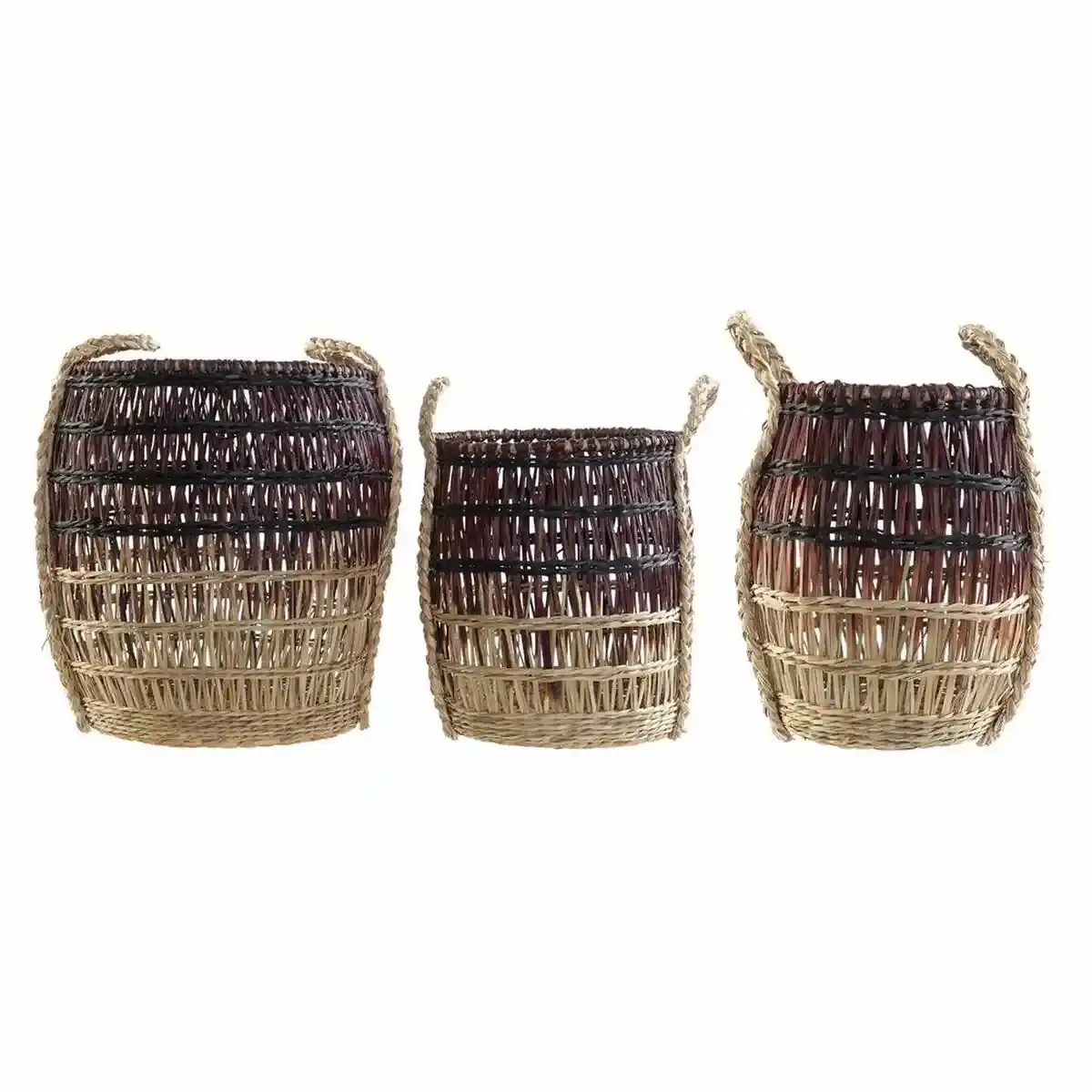 Ensemble de paniers dkd home decor tropical seagrass 3 pcs _6386. Entrez dans l'Univers de DIAYTAR COTE D'IVOIRE - Où la Tradition S'unit à la Modernité. Explorez notre sélection pour trouver des produits qui allient héritage et innovation.