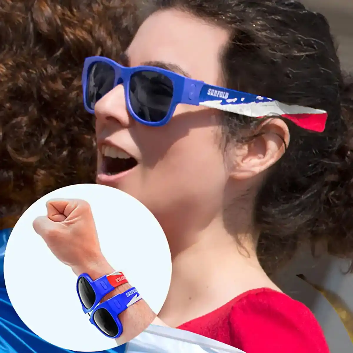 Sunfold world cup france lunettes de soleil enroulables_2947. DIAYTAR COTE D'IVOIRE - Votre Passage vers l'Élégance Abordable. Explorez notre collection où chaque produit est choisi pour sa qualité et son accessibilité, incarnant ainsi l'essence du Côte d'Ivoire.