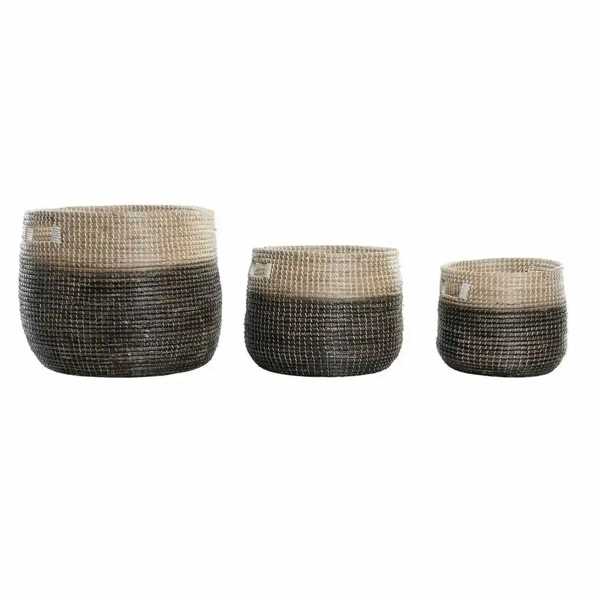 Ensemble de paniers dkd home decor natural grey seagrass 3 pcs _3113. DIAYTAR COTE D'IVOIRE - Où Chaque Détail Compte. Naviguez à travers notre gamme variée et choisissez des articles qui ajoutent une touche spéciale à votre quotidien, toujours avec qualité et style.