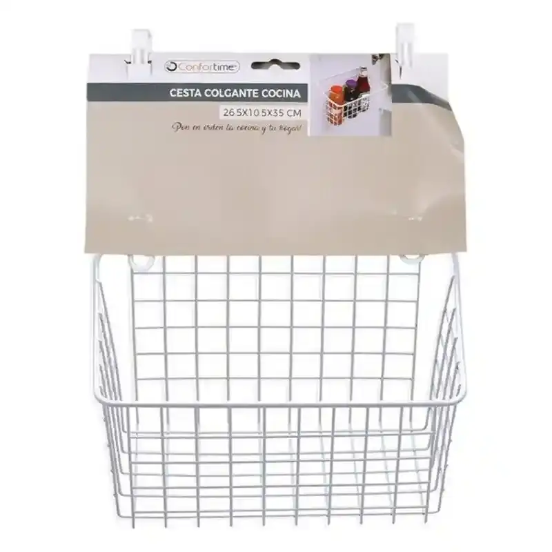 Panier multi usages confortime aluminium 27 x 11 x 35 cm _1988. DIAYTAR COTE D'IVOIRE - Votre Passage vers l'Exceptionnel. Explorez notre boutique en ligne, où chaque produit est choisi avec soin pour offrir une expérience de shopping inoubliable.