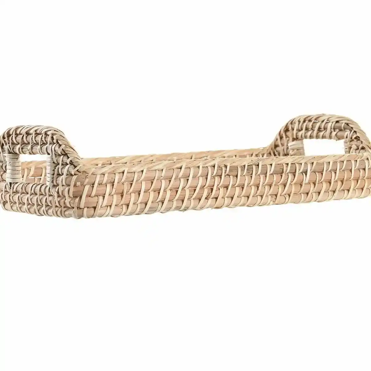 Plateau dkd home decor 35 x 19 x 8 cm naturel_9716. DIAYTAR COTE D'IVOIRE - Où la Tradition s'Harmonise avec le Moderne. Parcourez notre gamme diversifiée et choisissez des produits qui révèlent l'âme du Côte d'Ivoire.