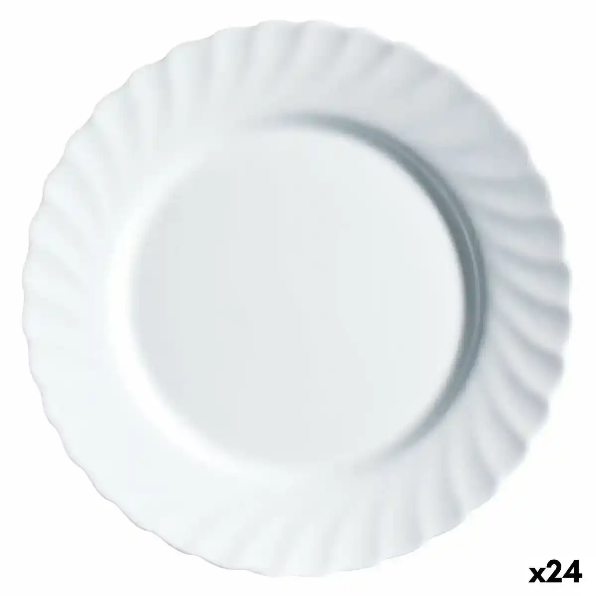 Assiette plate luminarc trianon verre blanc o 24 5 cm 24 unites _4559. DIAYTAR COTE D'IVOIRE - L'Art de Choisir, l'Art de S'émerveiller. Explorez notre boutique en ligne et choisissez des articles qui éveillent votre sens de l'émerveillement.