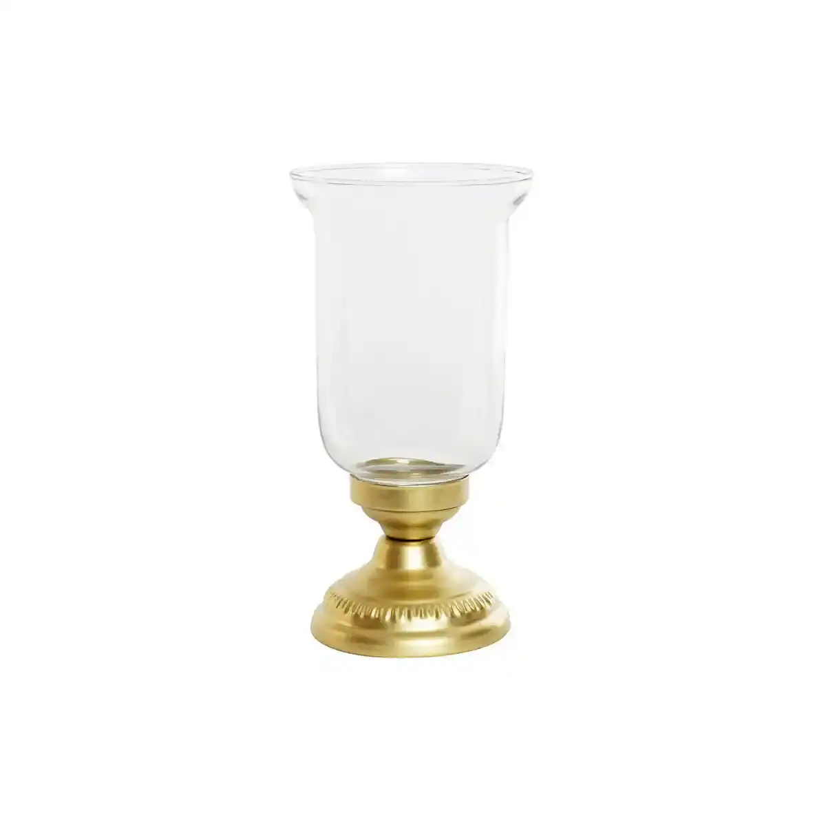 Bougeoir dkd home decor cristal metal dore 14 x 14 x 27 cm_1355. DIAYTAR COTE D'IVOIRE - L'Art de Magasiner sans Limites. Naviguez à travers notre collection diversifiée pour trouver des produits qui élargiront vos horizons shopping.