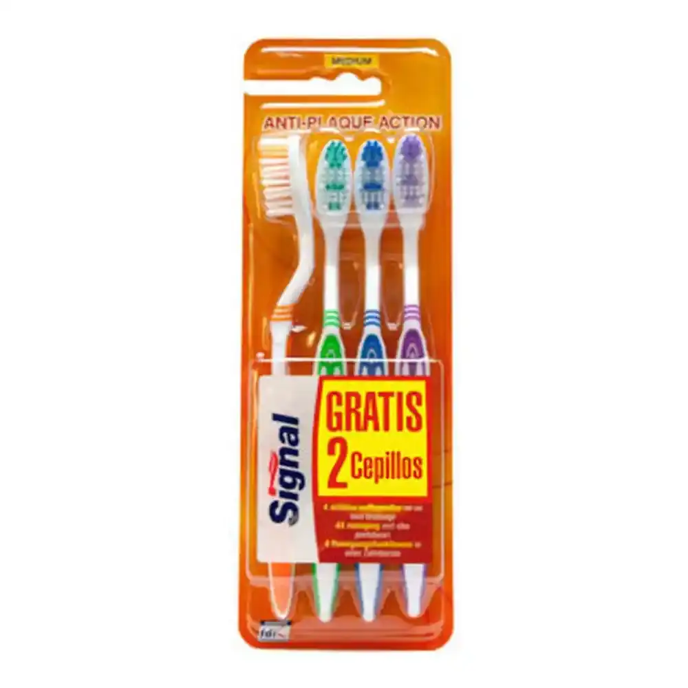 Brosse a dents signal 4 uds _5832. DIAYTAR COTE D'IVOIRE - Votre Portail vers l'Extraordinaire. Parcourez nos collections et découvrez des produits qui vous emmènent au-delà de l'ordinaire, créant une expérience de shopping mémorable.
