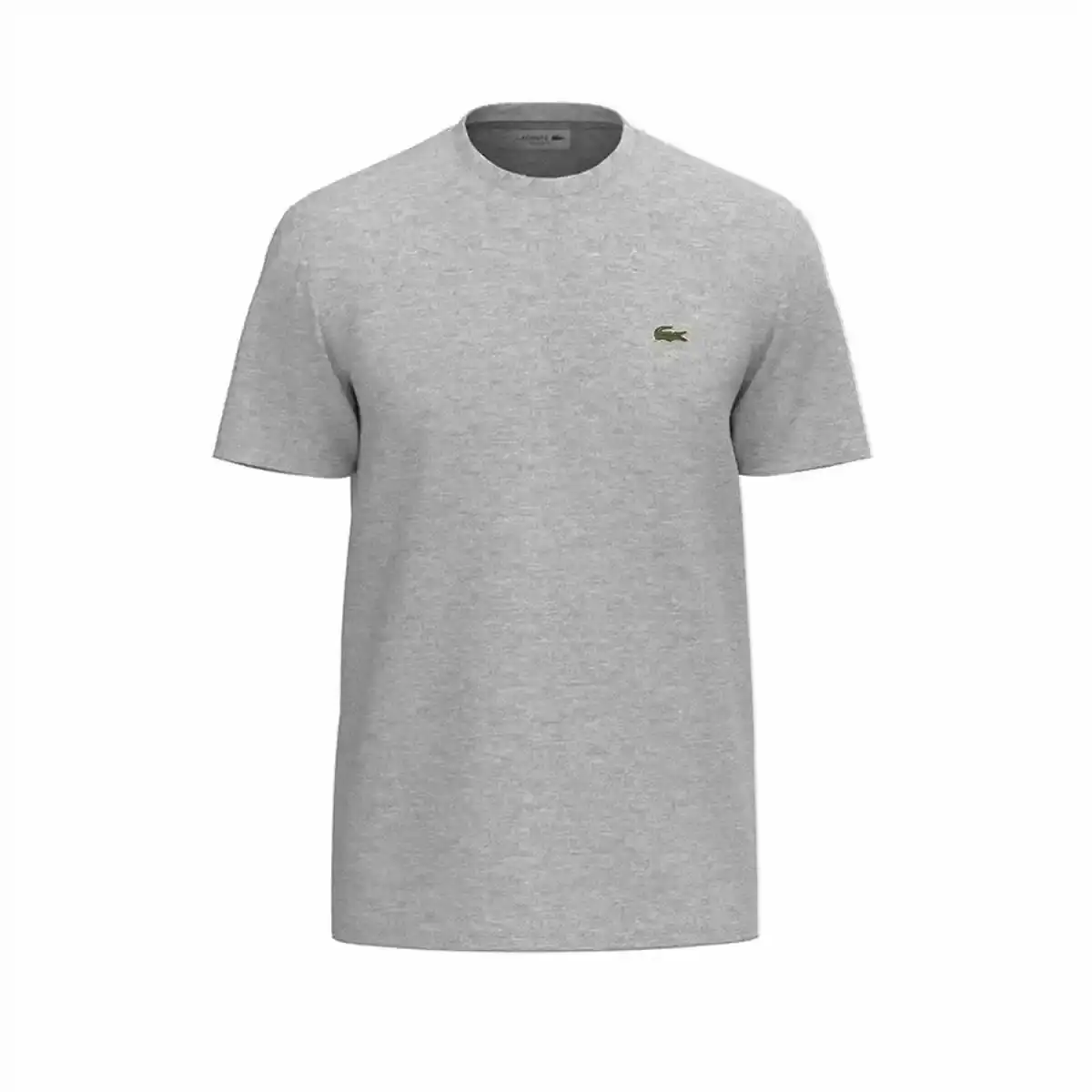 T-shirt manches courtes Homme Lacoste Coton Gris clair. SUPERDISCOUNT FRANCE