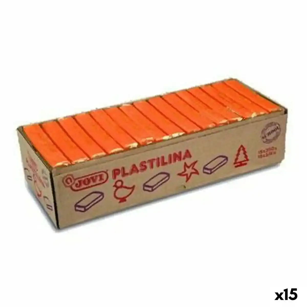 Bâtons de pâte à modeler Jovi Orange 15 Unités. SUPERDISCOUNT FRANCE