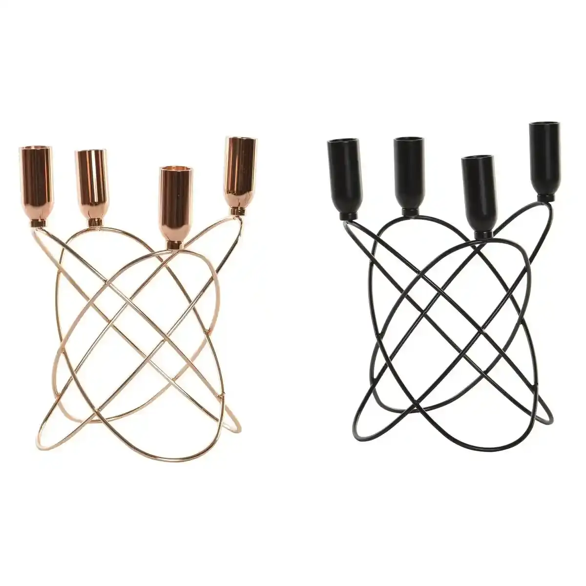 Bougeoir dkd home decor noir metal dore moderne 20 x 20 x 23 cm 2 unites _2128. Bienvenue chez DIAYTAR COTE D'IVOIRE - Où le Shopping Rime avec Diversité. Plongez dans notre univers de produits et découvrez des trésors qui représentent la richesse culturelle du Côte d'Ivoire.