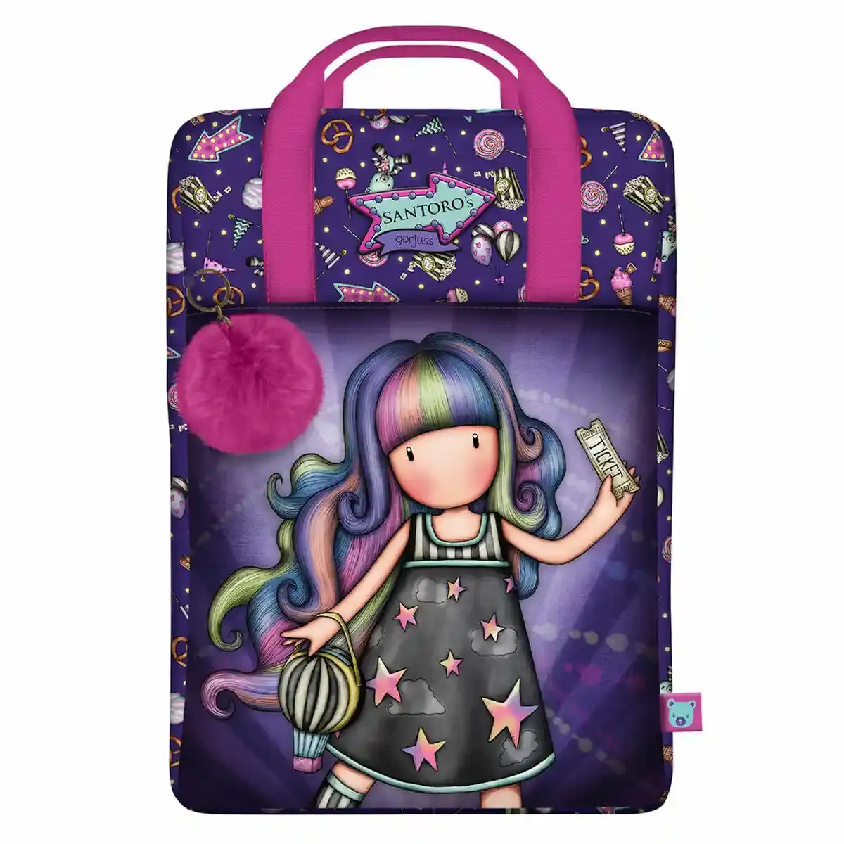 Cartable Gorjuss Up and away Violet (25 x 36 x 10 cm). SUPERDISCOUNT FRANCE