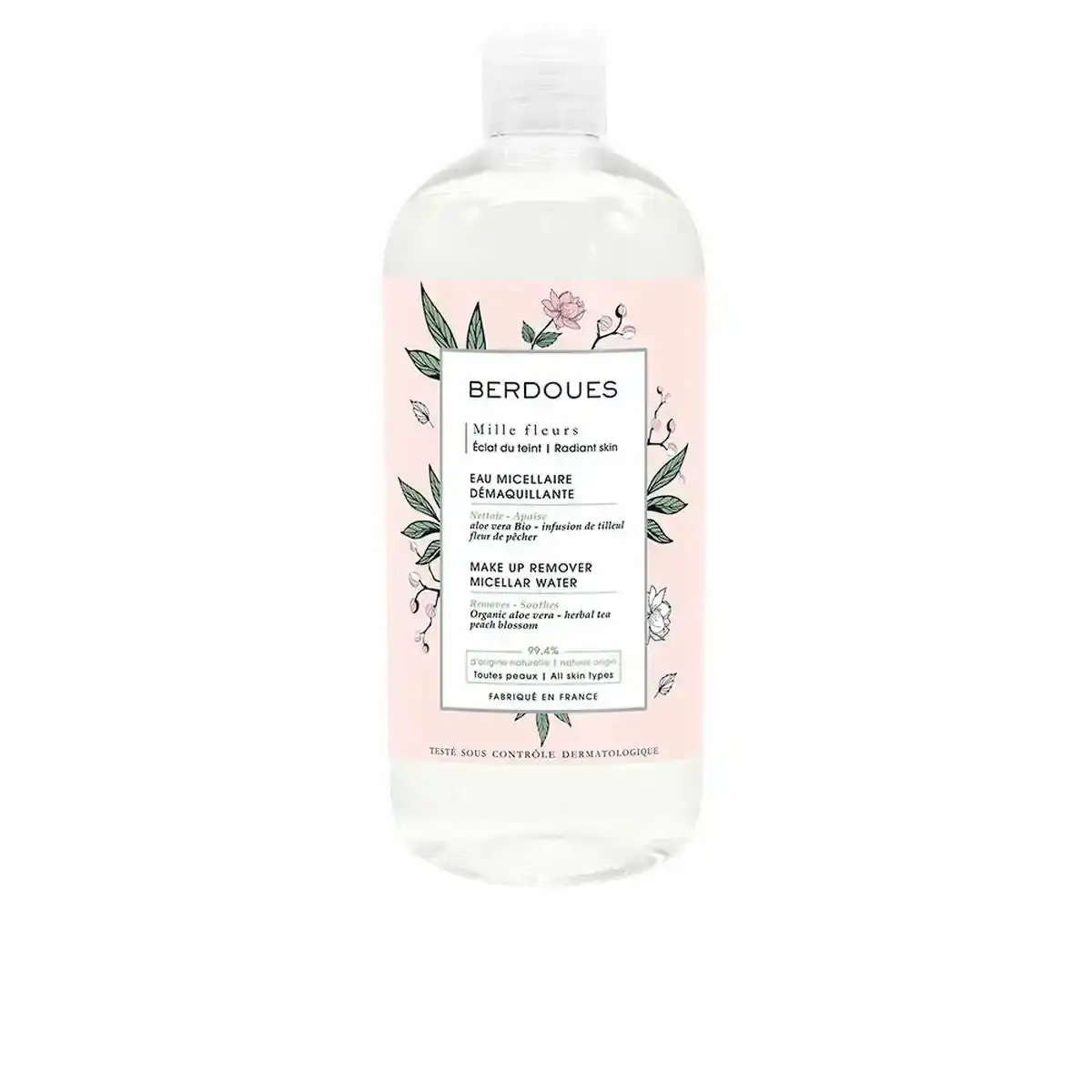 Eau micellaire demaquillante berdoues mille fleurs 500 ml _5239. DIAYTAR COTE D'IVOIRE - Votre Plateforme Shopping Engagée. Explorez notre catalogue et choisissez des produits qui reflètent notre dévouement envers la qualité et la satisfaction du client.