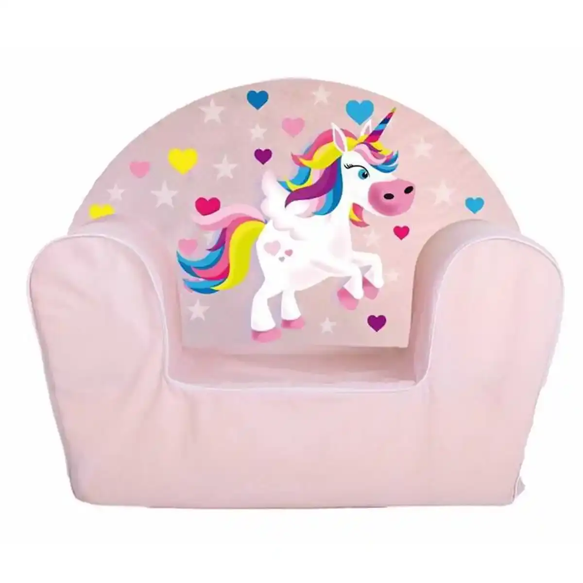 Fauteuil Enfant Licorne Rose Clair. SUPERDISCOUNT FRANCE