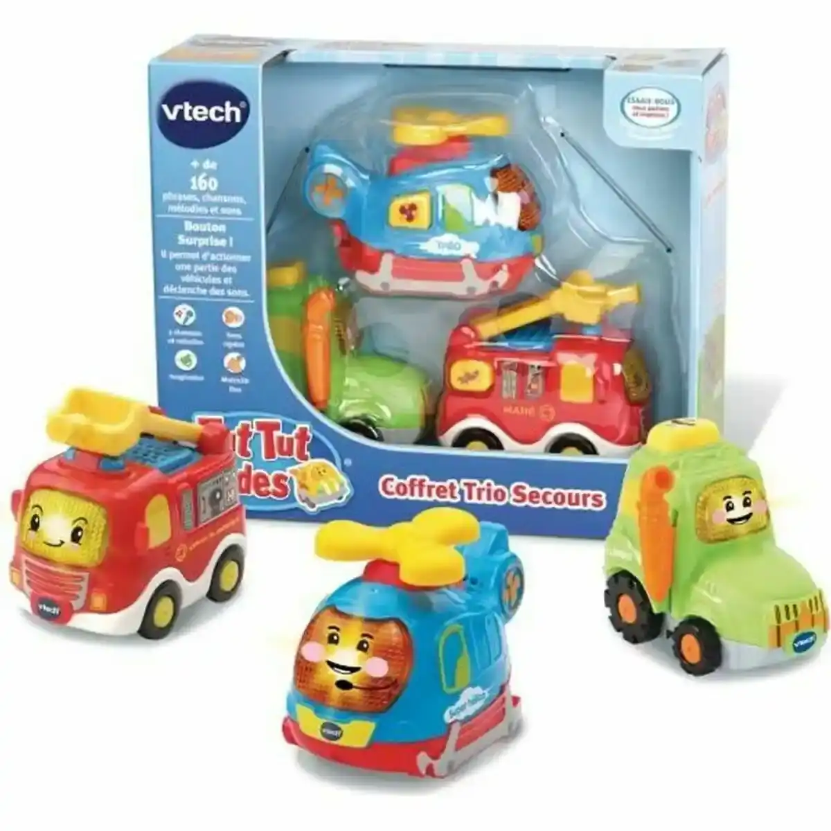 Lot de 3 Voitures Vtech Tut Tut Bolides. SUPERDISCOUNT FRANCE