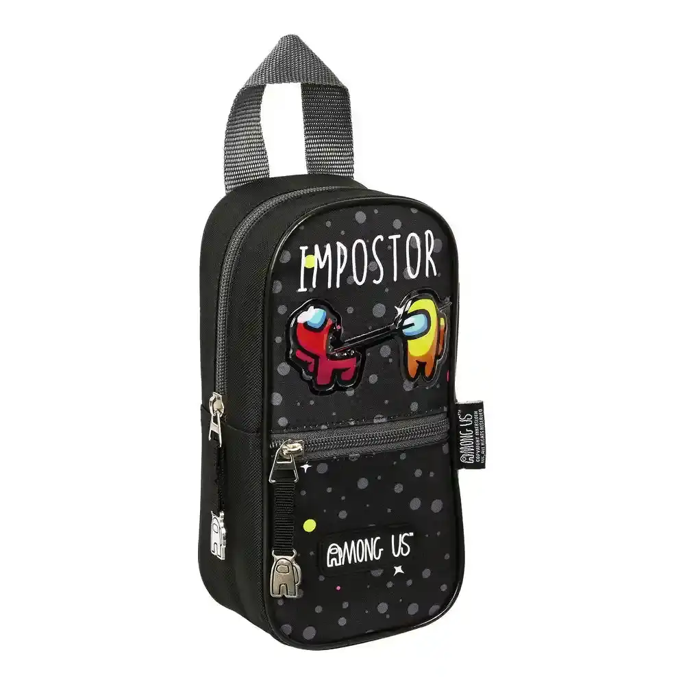 Mallette Scolaire Among Us Impostor Noir (10 x 22 x 8 cm). SUPERDISCOUNT FRANCE