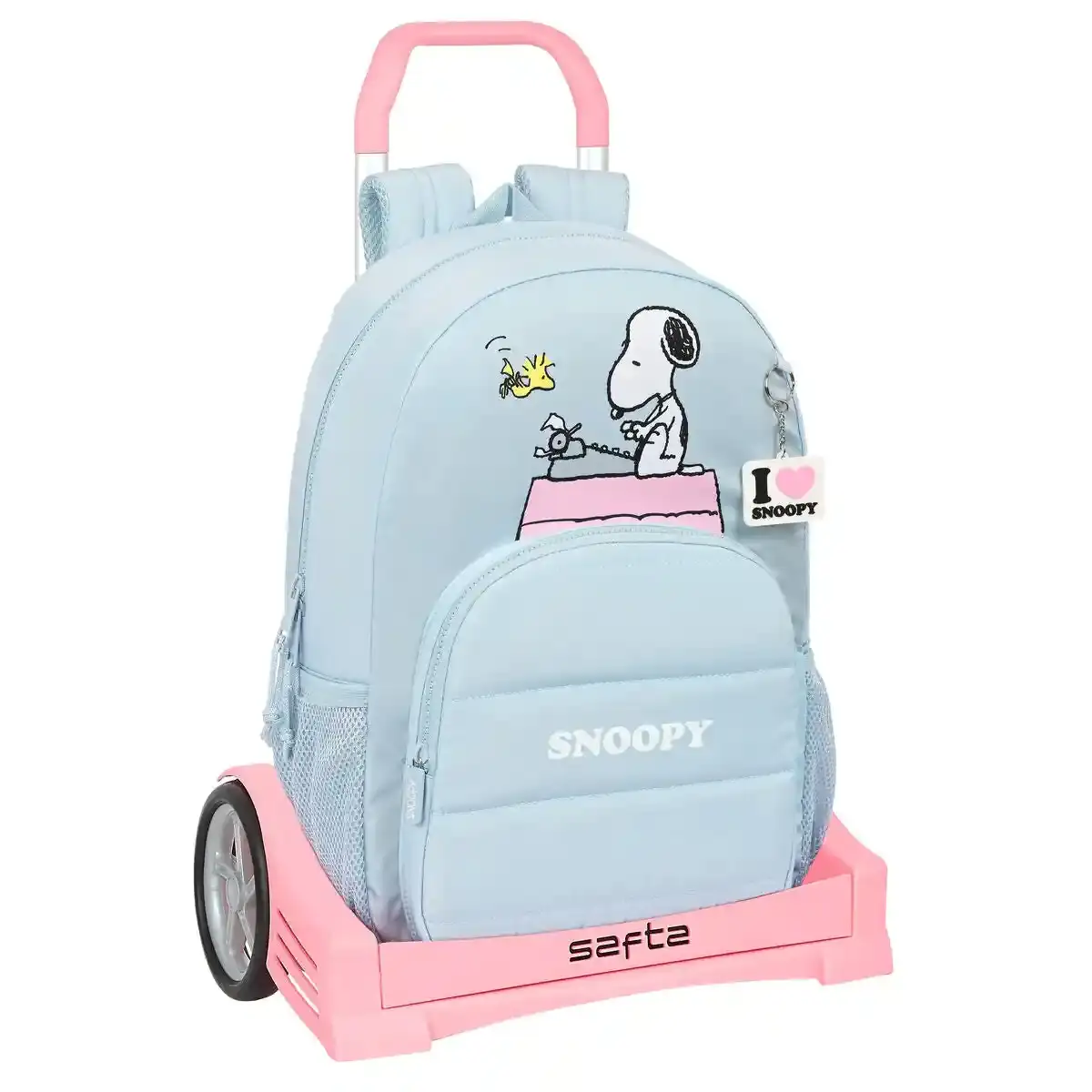 Sac à dos scolaire à roulettes Snoopy Imagine Bleu 14 L. SUPERDISCOUNT FRANCE