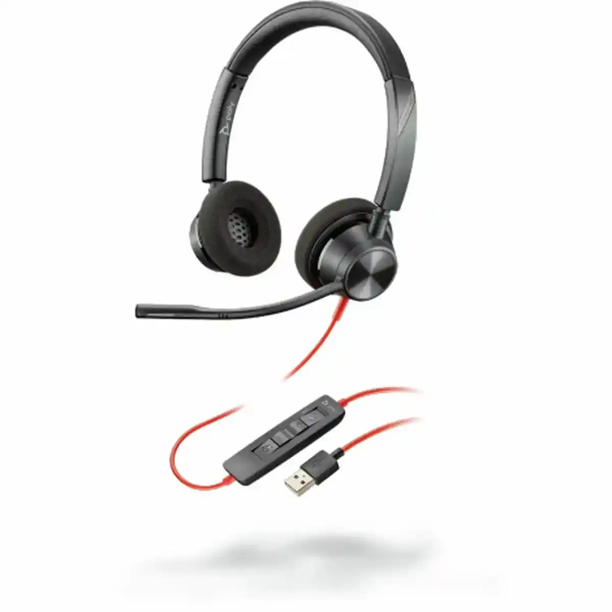 Casque avec Microphone Poly BW3320-M USB A Noir. SUPERDISCOUNT FRANCE
